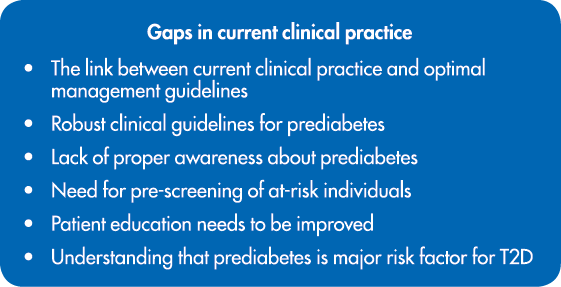 Gaps in current clinical practice The link between current clinical practice and optimal management guidelines Robust   